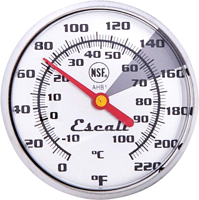 Escali AHB1 Instant Read Large 1.75-inches Dial Beverage Thermometer Liquid, Milk, Coffee, Tea, Stainless Steel Hands-Free Kitchen Thermometer NSF Certified Commercial - Image 3